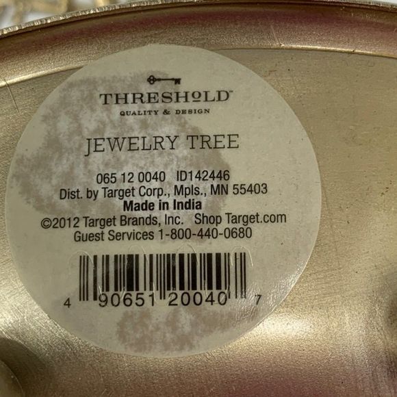 Threshold Jewelry Metal Tree Display Trinket Organize Gold Large 14.5" 3359 - Picture 9 of 11